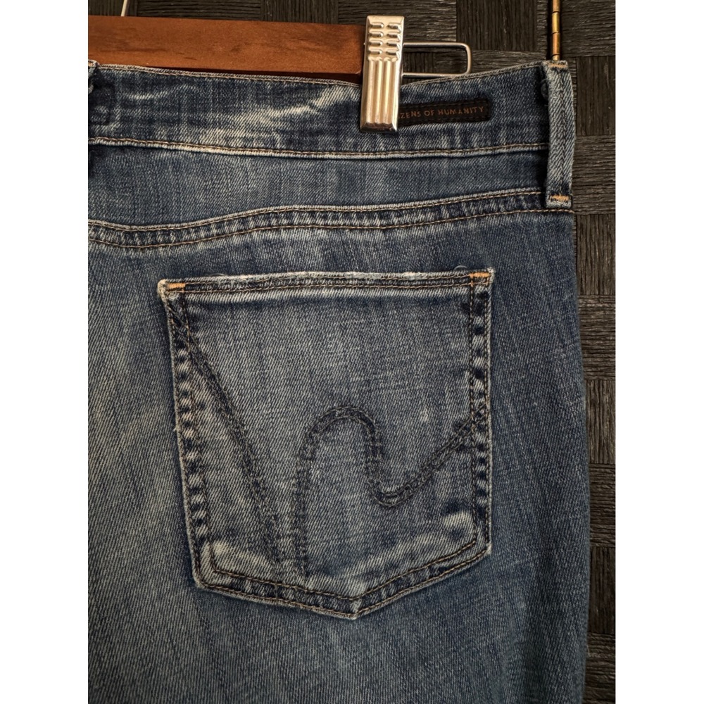 Citizens of Humanity Jeans Womens 28 Blue Excellent Low Rise Flare Denim - Picture 9 of 13